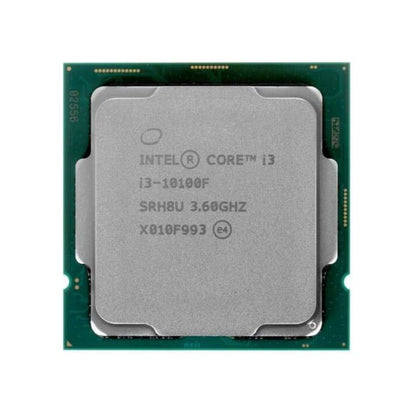 Intel Core i3-10100F Processor, 4 Cores, 8 Threads, 3.6 GHz (4.3 GHz Turbo), LGA 1200, 6MB Cache - Desktop CPU