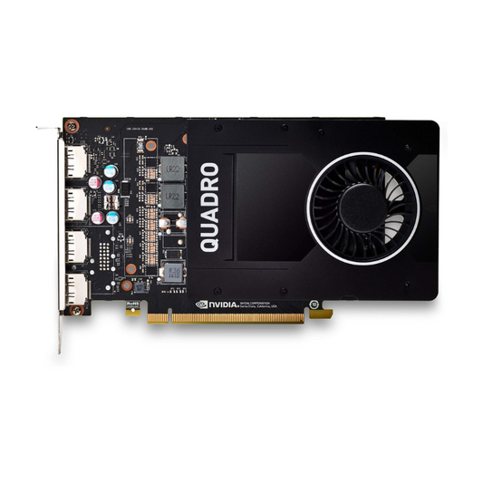 NVIDIA Quadro P2200 Graphics Card, 5 GB GDDR5X, 160-bit Memory Interface, 1280 CUDA Cores, PCIe 3.0 x16