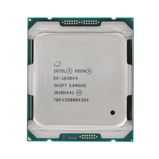 Intel Xeon E5-1650 v4 Processor, 6 Cores, 12 Threads, 3.6 GHz (4.0 GHz Turbo), LGA 2011-v3, 15MB Cache - Server CPU