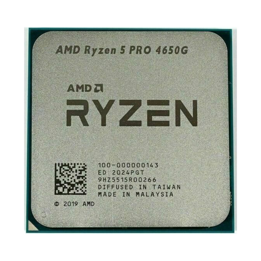 AMD Ryzen 5 4650G Processor, 6 Cores, 12 Threads, 3.7 GHz (4.2 GHz Turbo), AM4, Integrated Radeon Graphics - Desktop CPU