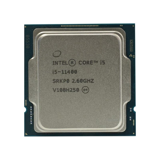 Intel Core i5-11400 Processor, 6 Cores, 12 Threads, 2.6 GHz (4.4 GHz Turbo), LGA 1200, 12MB Cache - Desktop CPU