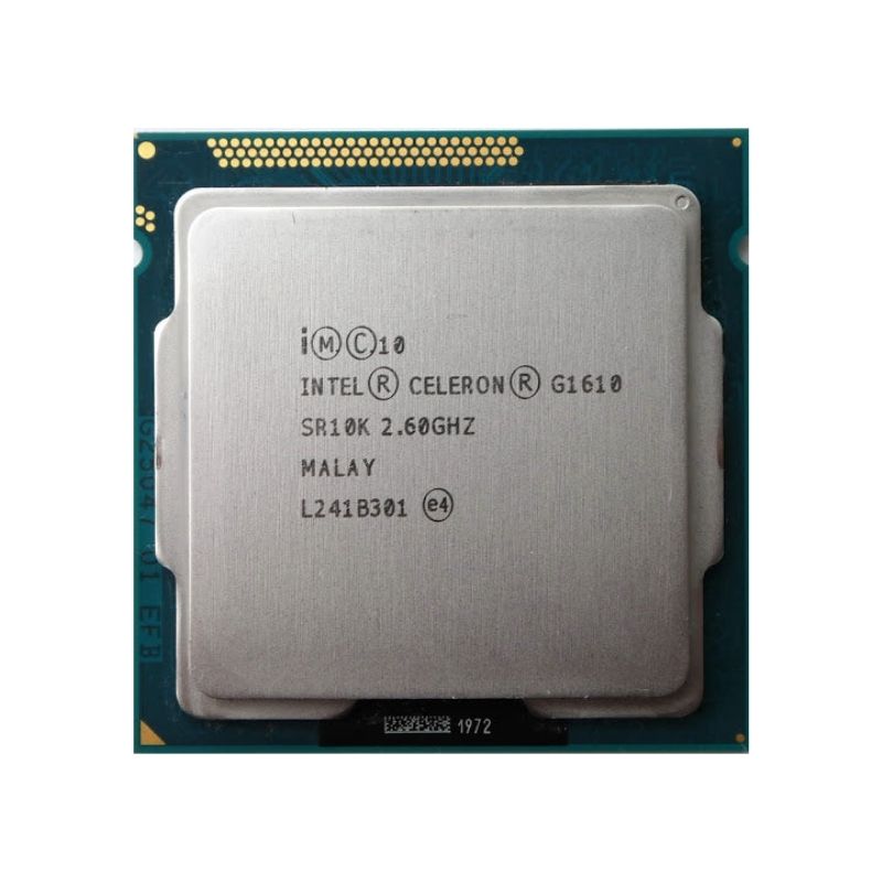 Intel Celeron G1610 Processor, 2 Cores, 2 Threads, 3.3 GHz, LGA 1155, 2MB Cache - Desktop CPU