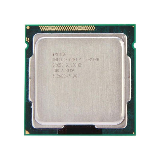 Intel Core i3-2100 Processor, 2 Cores, 4 Threads, 3.1 GHz, LGA 1155, 3MB Cache - Desktop CPU