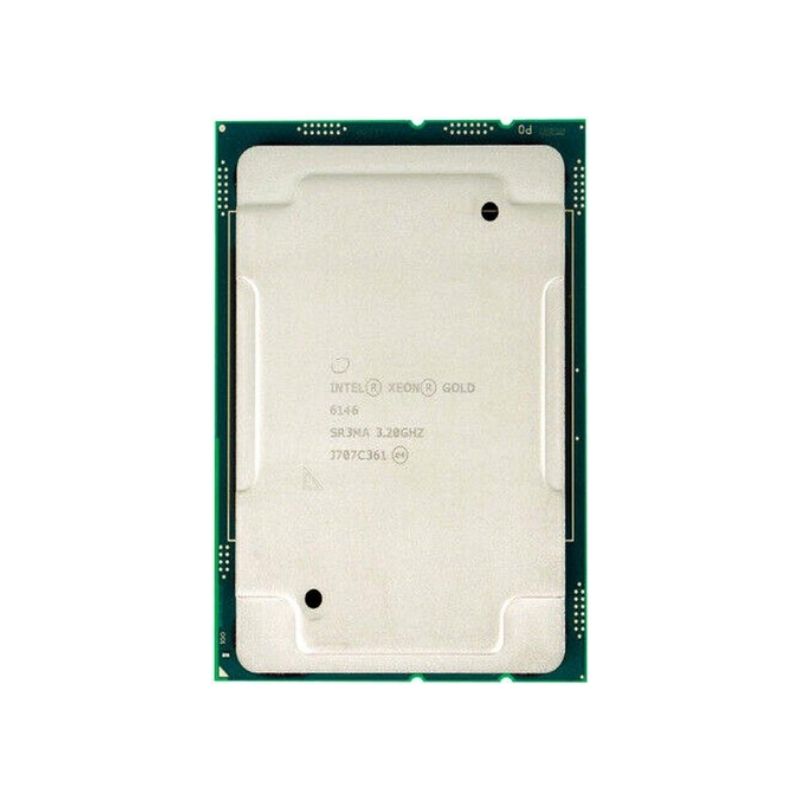 Intel Xeon Gold 6146 Processor, 12 Cores, 24 Threads, 3.2 GHz (4.2 GHz Turbo), LGA 3647, 24.75MB Cache - Data Center CPU