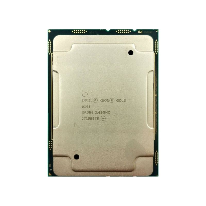 Intel Xeon Gold 6148 Processor, 12 Cores, 24 Threads, 2.4 GHz (3.7 GHz Turbo), LGA 3647, 27.5MB Cache - Server CPU