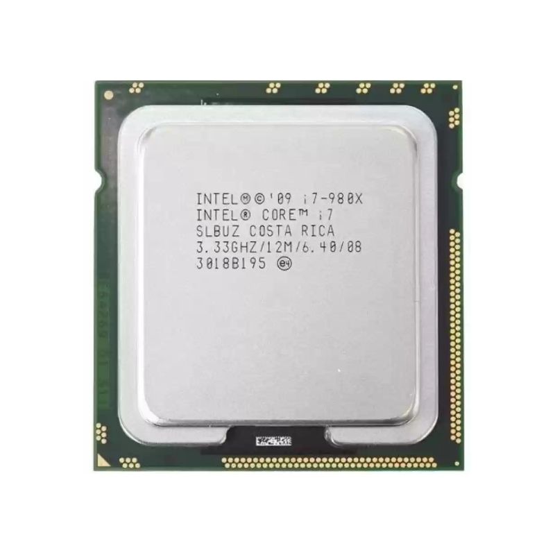 Intel Core i7-980X Processor, 6 Cores, 12 Threads, 3.33 GHz (3.60 GHz Turbo), LGA 1366, 12MB Cache - Desktop CPU