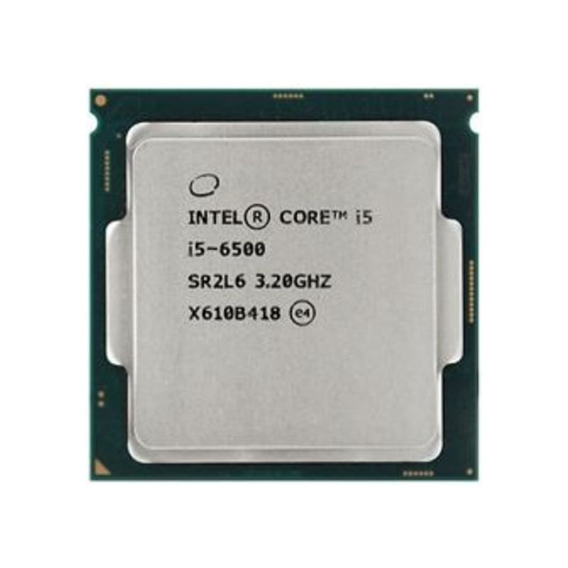 Intel Core i5-6500 Processor, 4 Cores, 4 Threads, 3.2 GHz (3.6 GHz Turbo), LGA 1151, 6MB Cache - Desktop CPU