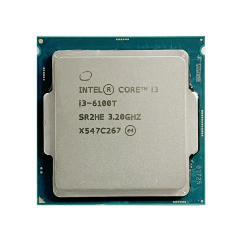 Intel Core i3-6100T Processor, 2 Cores, 4 Threads, 3.2 GHz, LGA 1151, 3MB Cache - Desktop CPU