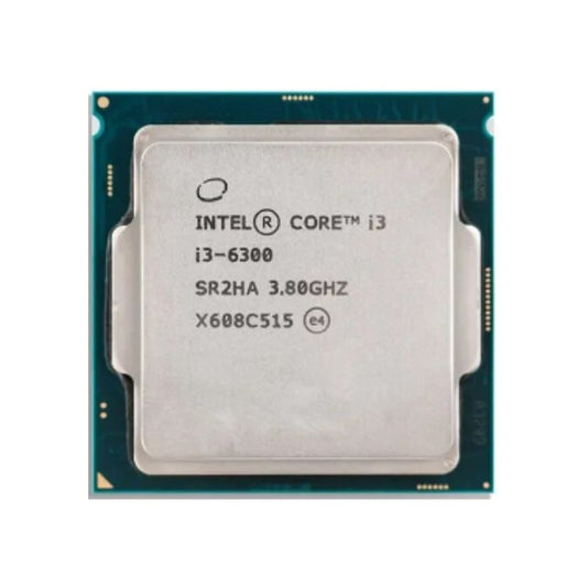 Intel Core i3-6300 Processor, 2 Cores, 4 Threads, 3.8 GHz, LGA 1151, 4MB Cache - Desktop CPU