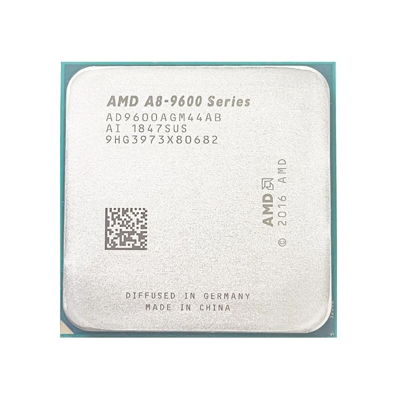 AMD A8-9600 Processor, 4 Cores, 3.1 GHz (3.4 GHz Turbo), Socket AM4, Radeon R7 Graphics - Desktop CPU