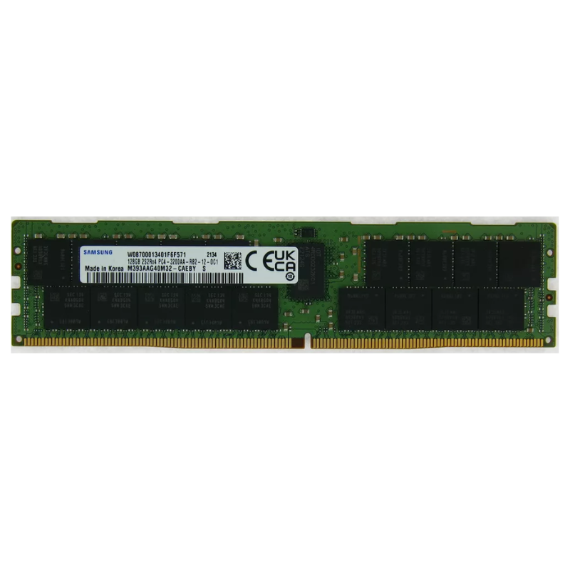 SEC DDR4 128GB 3200MHz Server Memory Module, PC4-25600, ECC Registered, 1.2V, DIMM -server RAM