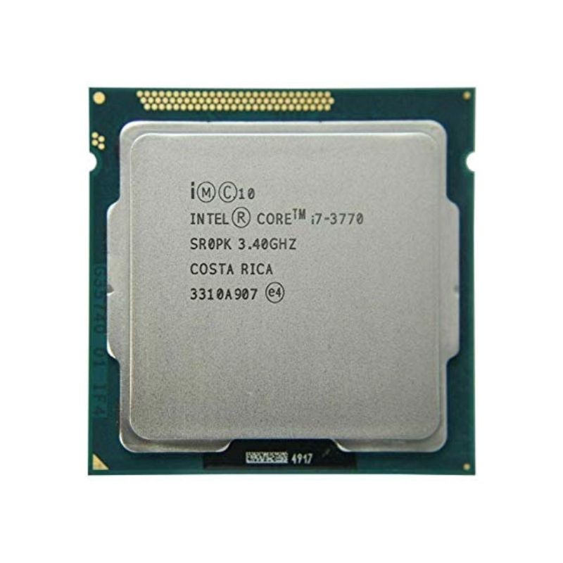 Intel Core i7-3770 Processor, 4 Cores, 8 Threads, 3.4 GHz (3.9 GHz Turbo), LGA 1155, 8MB Cache - Desktop CPU