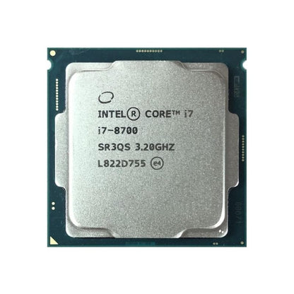 Intel Core i7-8700 Processor, 6 Cores, 12 Threads, 3.2 GHz (4.6 GHz Turbo), LGA 1151, 12MB Cache - Desktop CPU