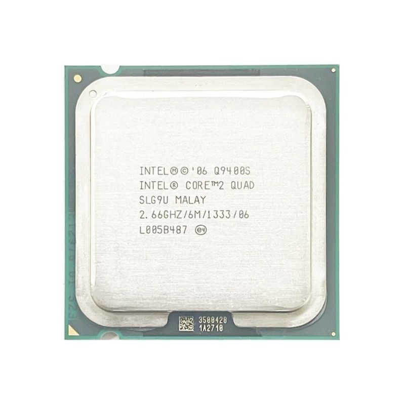 Intel Core 2 Quad Q9400S Processor, 4 Cores, 4 Threads, 2.66 GHz, LGA 775, 6MB Cache - Desktop CPU