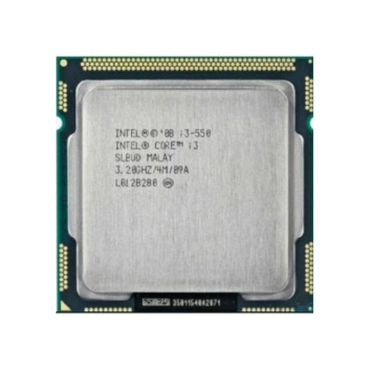 Intel Core i3-550 Processor, 2 Cores, 4 Threads, 3.2 GHz, LGA 1156, 4MB Cache - Desktop CPU