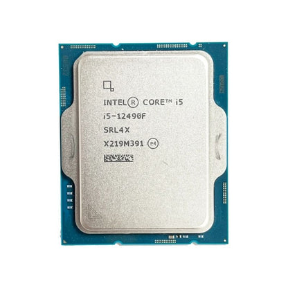 Intel Core i5-12490F Processor, 6 Cores, 12 Threads, 3.0 GHz (4.6 GHz Turbo), LGA 1700, 18MB Cache - Desktop CPU