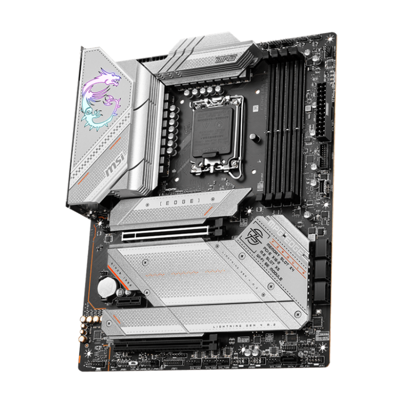 MSI MPG Z790 Edge WiFi Motherboard, LGA 1700, DDR5, PCIe 5.0, Wi-Fi 6E, ATX - Gaming and Overclocking