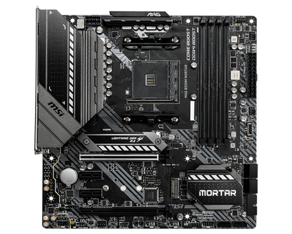 MSI B550M MORTAR Motherboard, AMD B550 Chipset, Micro-ATX, AM4 Socket, DDR4, Dual M.2, PCIe 4.0