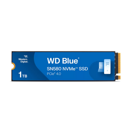 WD Blue SN580 1TB NVMe Internal SSD, PCIe Gen 4, Up to 4150 MB/s Read, M.2 2280, WDS100T3B0E