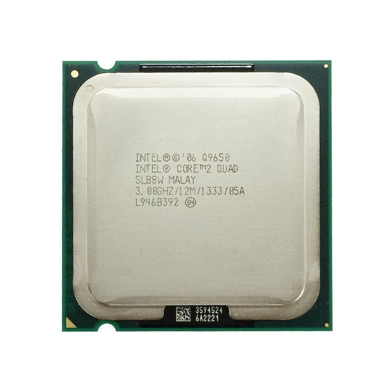 Intel Core 2 Quad Q9650 Processor, 4 Cores, 4 Threads, 3.0 GHz, LGA 775, 12MB Cache - Desktop CPU