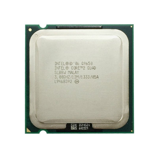 Intel Core 2 Quad Q9650 Processor, 4 Cores, 4 Threads, 3.0 GHz, LGA 775, 12MB Cache - Desktop CPU