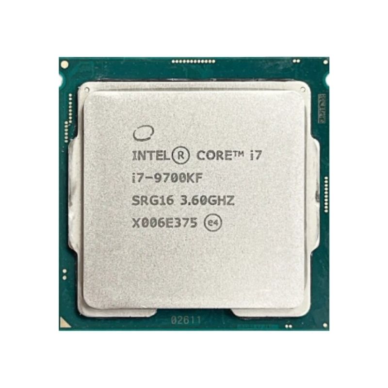 Intel Core i7-9700KF Processor, 8 Cores, 8 Threads, 3.6 GHz (4.9 GHz Turbo), LGA 1151, 12MB Cache - Desktop CPU