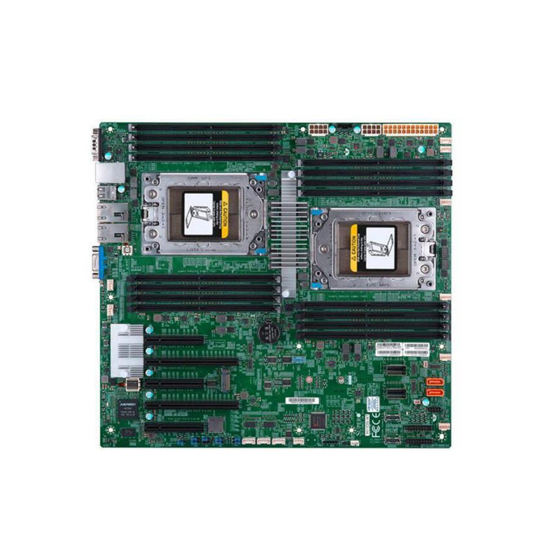 Supermicro H11DSI-NT Motherboard, AMD EPYC Socket SP3, Dual Socket Design, Supports DDR4 RAM, ATX Form Factor