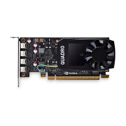 NVIDIA Quadro P1000 Graphics Card, 4 GB GDDR5, 128-bit Memory Interface, 640 CUDA Cores, PCIe 3.0 x16