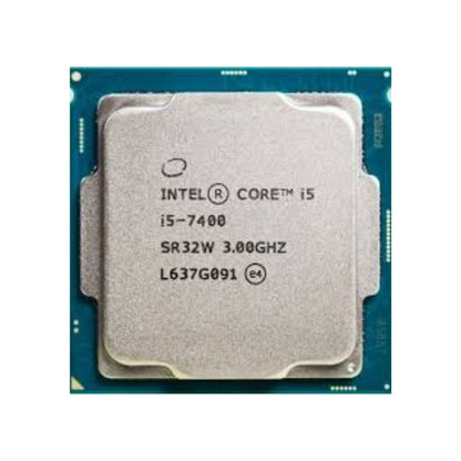 Intel Core i5-7400 Processor, 4 Cores, 4 Threads, 3.0 GHz (3.5 GHz Turbo), LGA 1151, 6MB Cache - Desktop CPU