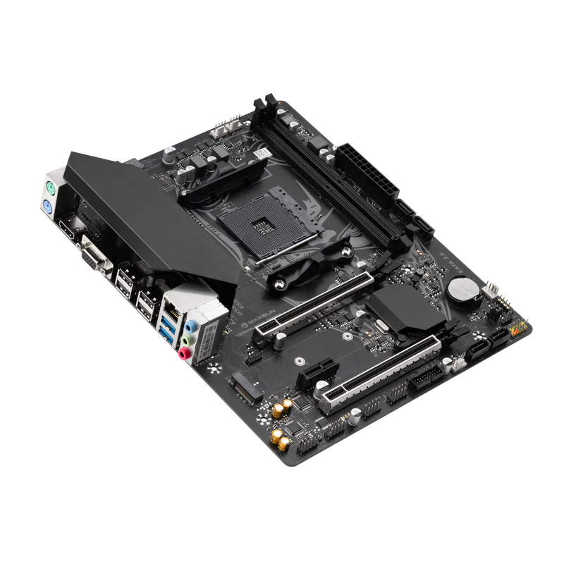 MAXSUN B550M D4 Motherboard, Micro-ATX, AMD B550 Chipset, AM4 Socket, DDR4 Memory Support, PCIe 4.0