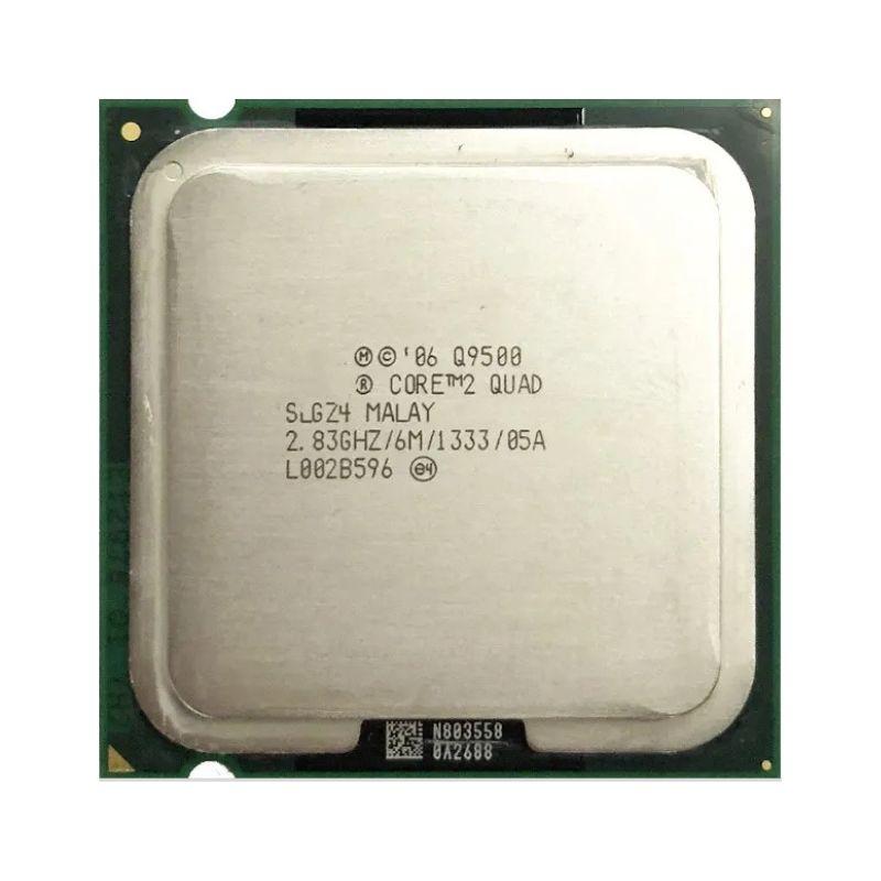 Intel Core 2 Quad Q9500 Processor, 4 Cores, 4 Threads, 2.83 GHz, LGA 775, 6MB Cache - Desktop CPU