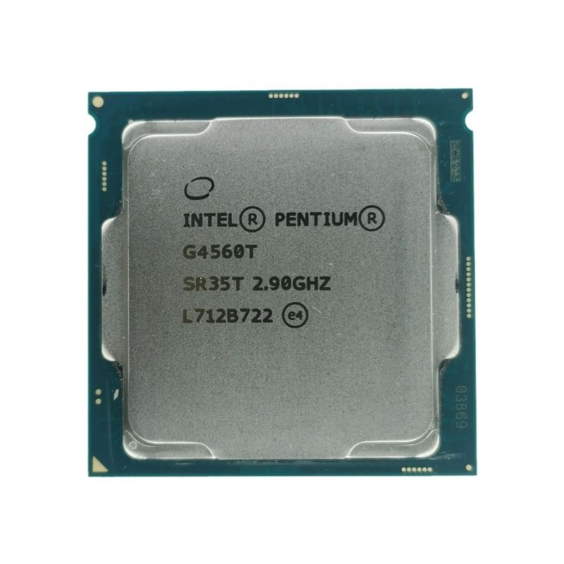 Intel Pentium Gold G4560T Processor, 2 Cores, 4 Threads, 3.5 GHz, LGA 1151, 4MB Cache - Desktop CPU