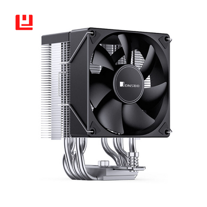 JONSBO CR-1400EVO No RGB Black CPU Cooler, 120mm PWM Fan, Aluminum & Copper Heat Sink, Black