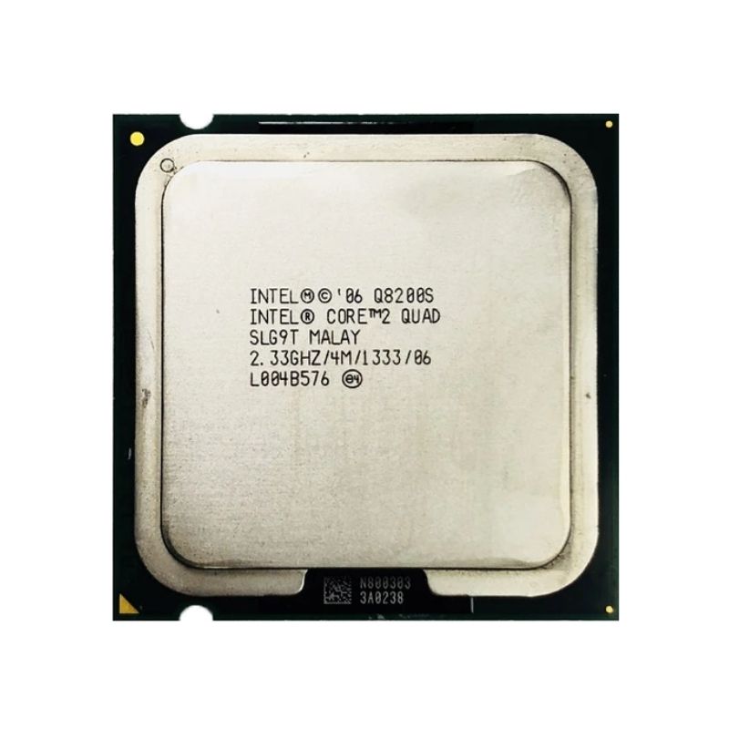 Intel Core 2 Quad Q8200S Processor, 4 Cores, 4 Threads, 2.33 GHz, LGA 775, 4MB Cache - Desktop CPU