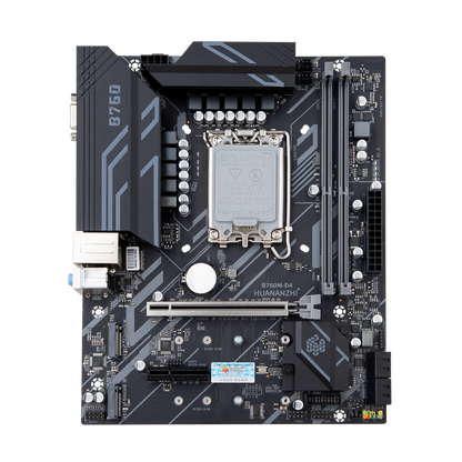 HUANANZHI B760M-D4-B Micro ATX Motherboard, Intel LGA1700, DDR4 3200MHz, PCIe 4.0, Dual M.2 NVMe