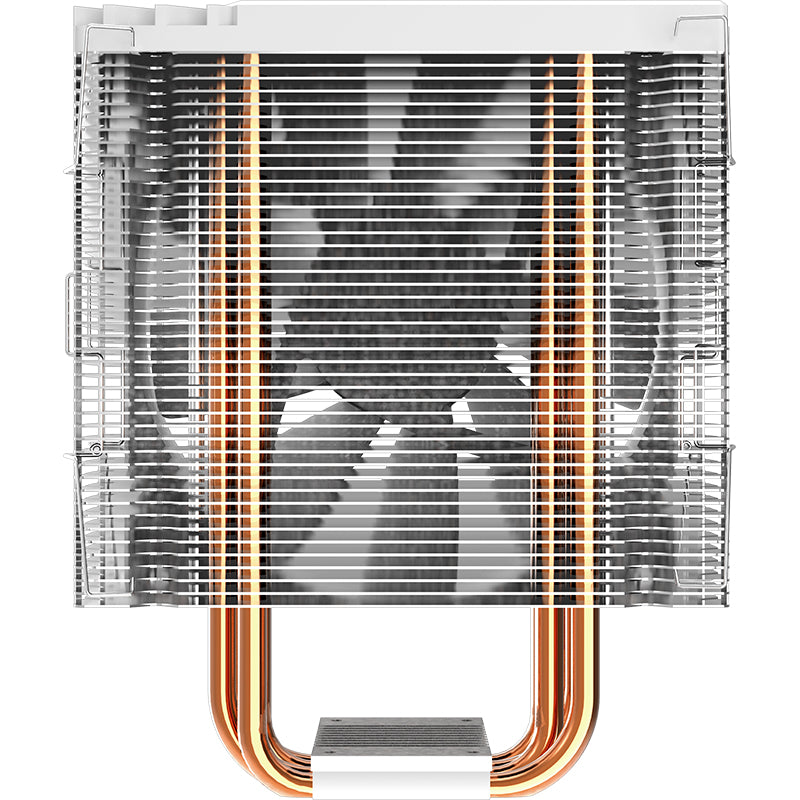 JONSBO CR1000EVO RGB White CPU Air Cooler, 120mm PWM Fan, 4 Heat Pipes, RGB Lighting, White