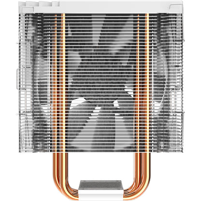 JONSBO CR1000EVO RGB White CPU Air Cooler, 120mm PWM Fan, 4 Heat Pipes, RGB Lighting, White