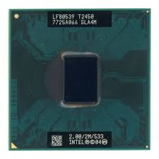 Intel Core 2 Duo T2450 Processor, 2 Cores, 2 Threads, 2.0 GHz, PGA Socket, 1MB Cache - Mobile CPU