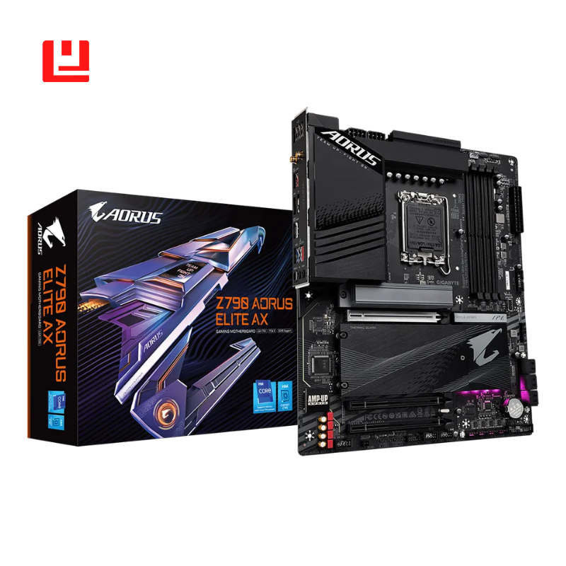 Gigabyte Z790M AORUS ELITE AX Motherboard, Intel Z790 Chipset, Micro-ATX, DDR5, PCIe 5.0, WiFi 6E