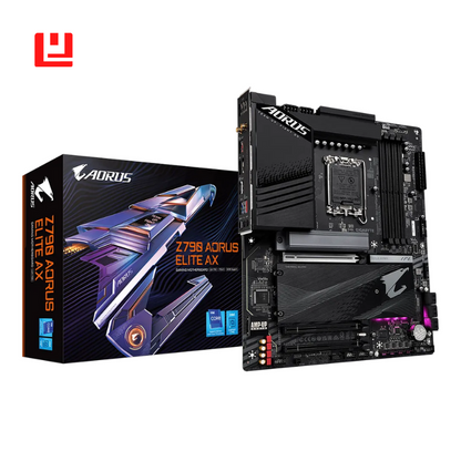 Gigabyte Z790M AORUS ELITE AX Motherboard, Intel Z790 Chipset, Micro-ATX, DDR5, PCIe 5.0, WiFi 6E