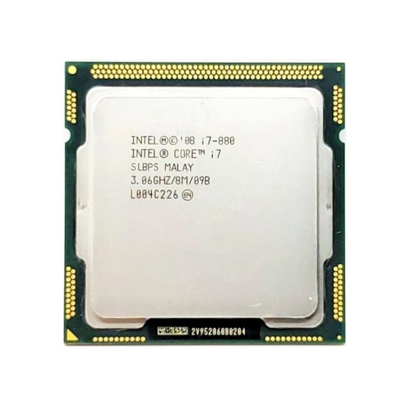 Intel Core i7-880 Processor, 4 Cores, 8 Threads, 3.06 GHz, LGA 1156, 8MB Cache - Desktop CPU