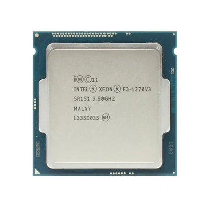 Intel Xeon E3-1270 v3 Processor, 4 Cores, 8 Threads, 3.5 GHz (3.9 GHz Turbo), LGA 1150, 8MB Cache - Server CPU