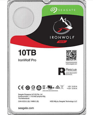 Seagate IronWolf Pro 10TB ST10000NE0008 Hard Drive, NAS-Optimized, 7200 RPM, 256MB Cache - Refurbished