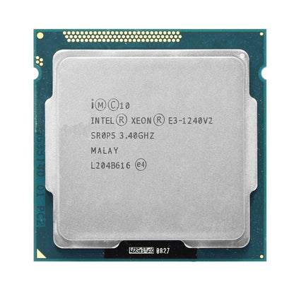 Intel Xeon E3-1240 V2 Processor, 4 Cores, 8 Threads, 3.4 GHz (3.8 GHz Turbo), LGA 1155, 8MB Cache - Server CPU