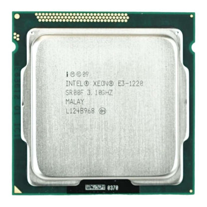 Intel Xeon E3-1220 Processor, 4 Cores, 4 Threads, 3.1 GHz, LGA 1155, 8MB Cache - Server CPU