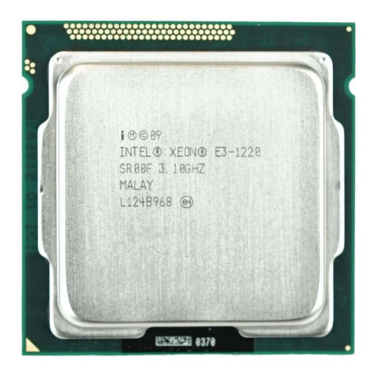 Intel Xeon E3-1220 Processor, 4 Cores, 4 Threads, 3.1 GHz, LGA 1155, 8MB Cache - Server CPU